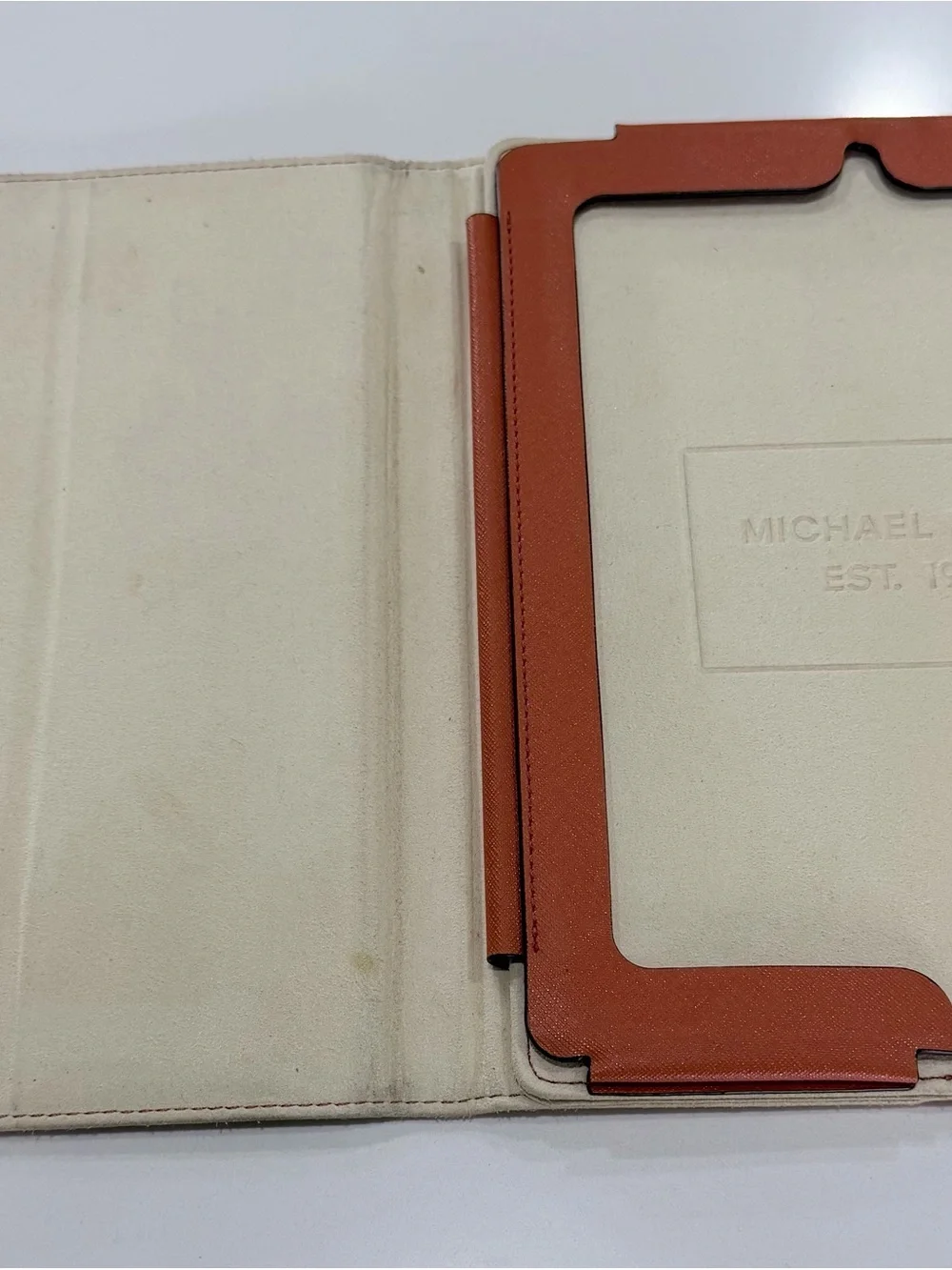 Vintage Michael Kors Tablet Folio with Gold Plaque